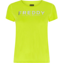 Freddy Γυναικείο Αθλητικό T-Shirt Lime S2WSFT1-Y109