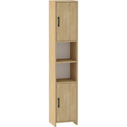 Ντουλάπι κουζίνας - μπάνιου Hobbes Megapap χρώμα sapphire oak 35x30x182,3εκ