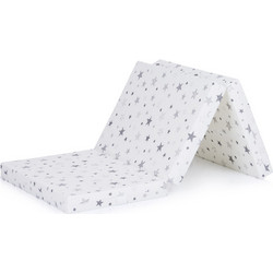 Chipolino White Grey Stars Στρώμα Foam Παρκοκρέβατου 60x120cm
