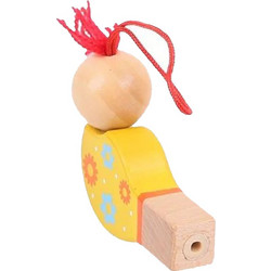 Bigjigs Ξύλινη Σφυρίχτρα Πουλάκι Κίτρινο BJ848