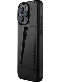 Θήκη Apple iPhone 16 Pro Max - MUJJO Full Leather Wallet Case Δερμάτινη Πορτοφόλι με MagSafe - Black (MUJJO-CL-056-BK)