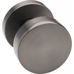 Μπουλ Εξώπορτας από Ζάμακ Γκρι Ανθρακί Φ54mm Roline Κ850