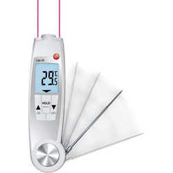 Testo 104-iR αδιάβροχο πτυσσόμενο θερμόμετρο επαφής με υπέρυθρες πολλαπλής σάρωσης
