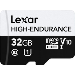 Lexar High Endurance microSDHC 32GB Class 10 U1 V10 UHS-I 100MB/s