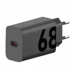 Motorola TurboPower Φορτιστής με Καλώδιο USB-C με Θύρα USB-C 68W