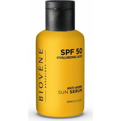 Biovene Hyaluronic Anti-Aging Sun Protection Αντηλιακό Serum Προσώπου Αντιγηραντικό Κατά των Πανάδων Spf50 30ml