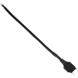 226034 Connector AC/DC Max 50m Τροφοδοσίας Για Όλες τις Μονόχρωμες Epistar Wide Ταινίες LED Διπλής Σειράς DC 230V 2 Pin Μ25 x Π2.3 x Y0.8cm