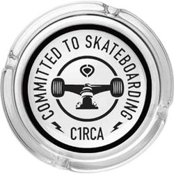 CIRCA PREMIUM GLASS ASHTRAY TRANSPARENT