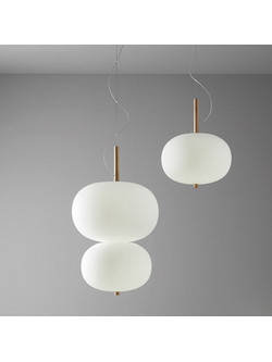 Leds C4 Ilargi Κρεμαστό Φωτιστικό Οροφής Δίφωτο LED 00-6013-93-F9