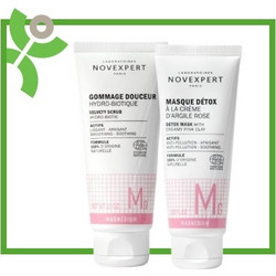 Novexpert Novexpert Hydro-Biotic Scrub Απαλό Απολεπιστικό για το Ευαίσθητο Δέρμα, 60ml & Detox Μάσκα με Ροζ Άργιλο, 75ml (728 & 817)