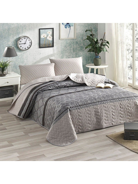 Κουβερλί Creative 143EPJ7534 (Σετ 3τμχ) Grey L'Εssentiel Maison Διπλό 200x220cm Βαμβάκι-Πολυέστερ