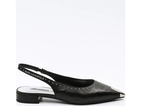 Γυναικείες Δερμάτινες Μπαλαρίνες Karl Lagerfeld KL40151-000-Black Lthr