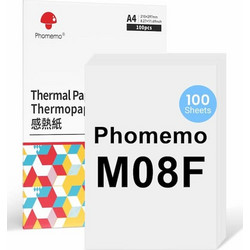 Phomemo M08F A4 θερμικό χαρτί συμβατό με φορητούς εκτυπωτές M08F M832 M834