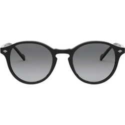 Vogue VO5327S W44/11 Γυαλιά Ηλίου Στρογγυλά Κοκάλινα Μαύρα με Μαύρο Degradee Φακό
