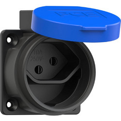 ΠΡΙΖΑ ΧΩΝΕΥΤΗ SWISS 3P 10A ΜΕ ΚΑΠΑΚΙ IP55 ΜΠΛΕ 1313-0bc PCE