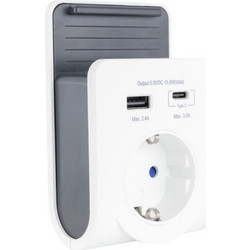 REV USB Charger with 240V Plug plus USB-A&C 0020770112
