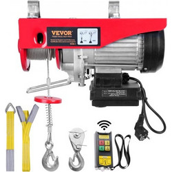 VEVOR Ηλεκτρικός Γερανός 880lbs, 850W 220V με Ασύρματο Χειριστήριο, 40ft Ύψος Ανύψωσης, Χαλκός Κινητήρας DDG880LBS21FT9C4WV2