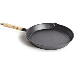 CAMPFIRE Round Frying pan - Solid Handle 25cm pre-seasoned, Τηγάνι από Μαντέμι, P91M-09