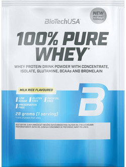 Biotech USA 100% Pure Whey Milk Rice Πρωτεΐνη Ορού Γάλακτος Γράμμωσης Χωρίς Γλουτένη 28gr