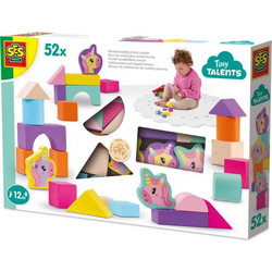 SES Creative Wooden building blocks unicorn 52pcs Για ηλικίες 12+ Μηνών 13251