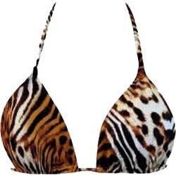 MODERN OCEAN C6243-3 Γυναικείο Leopar Μπικίνι Κορδονακια Polyester Καφέ
