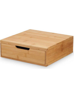 Θήκη συρταρωτή για κάψουλες bamboo 30x30x10cm