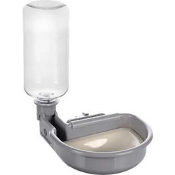 Flamingo Μπολ Νερού Σκύλου με Μπουκάλι Diza Γκρι 480ml
