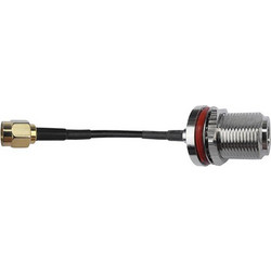 E-zy EZ-RPSMAP2NB25 RP-SMA Plug to N-Type Female Bulkhead 25cm