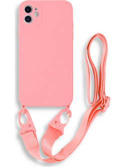Bodycell Color Strap Back Cover Pink (iPhone 12)