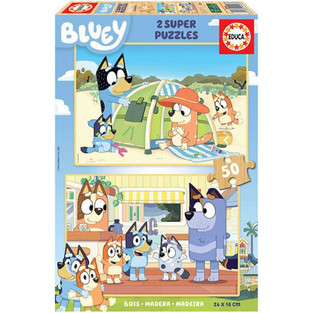 Παιδικό Puzzle Educa Bluey 2x50 Κομμάτια