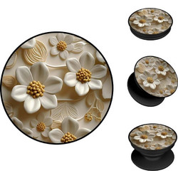 Sonique Pop Holder 3D Flower Series Λευκό