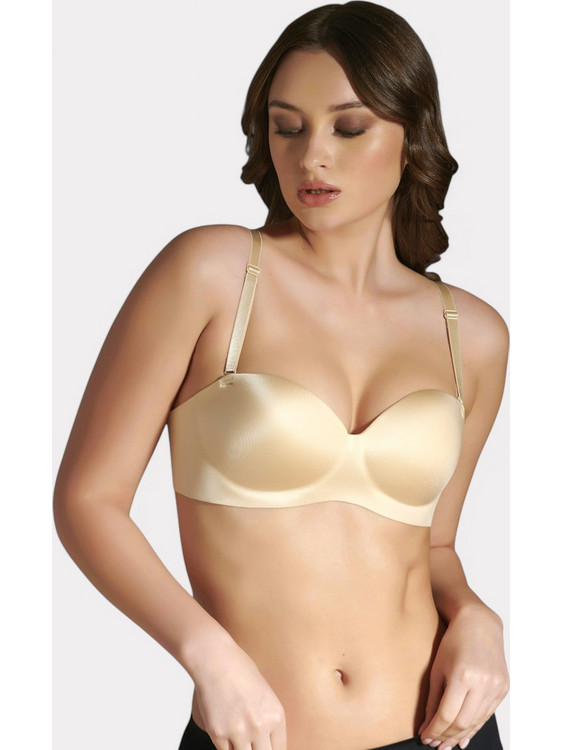 New Bra Lingerie Σουτιέν Push Up Μπεζ NB6055-2