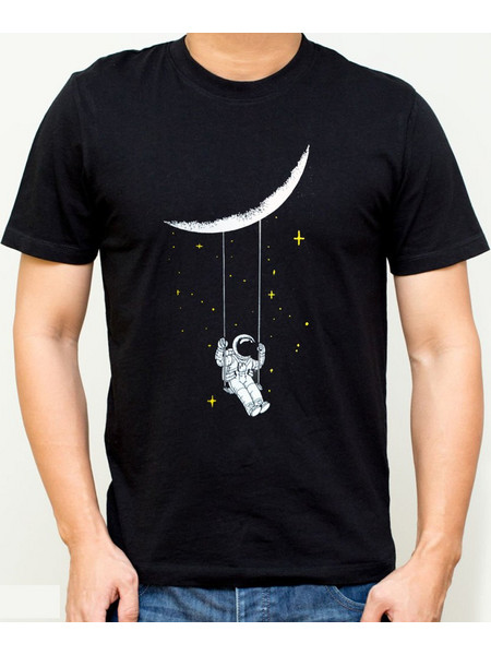 Ανδρικό T-Shirt Σχέδιο Αστροναύτης - 5907