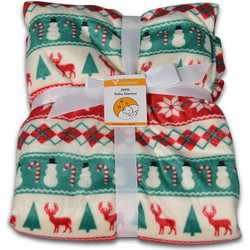 Cangaroo Festive Κουβέρτα Αγκαλιάς Fleece 75x105 Πολύχρωμη