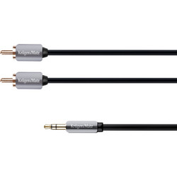 Καλωδίωση High End Stereo από jack 3.5mm σε 2x RCA Μήκος 3m LEC-KM311 Kruger&Matz