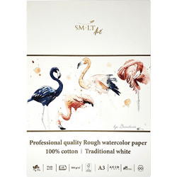 SMLT ART ΜΠΛΟΚ ΑΚΟΥΑΡΕΛΑΣ 10 ΦΥΛΛΑ Α3 300g/m ROUGH PRO FSC