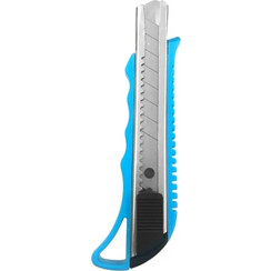 POWERTECH πλαστικό κοπίδι με ασφάλεια KNF-0002, 18mm, μπλε