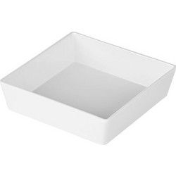 Έξτρα εσωτερικό μπωλ μελαμίνης 15x15xΥ4cm για κουτί Σερβιρίσματος RMS-NV-3225 λευκό c500062