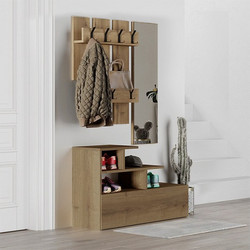 Έπιπλο εισόδου Vesty Megapap ανοιχτό καρυδί 100x30x61εκ. GP037-0043,4-GP037-0043,4-Καφέ GP037-0043,4