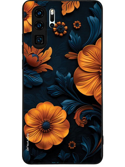 Sonique 3D Flower Series Back Cover Orange 01 (Huawei P30 Pro)