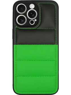 Vivid Puffer Back Cover Apple Iphone 15 Pro Max Green/Black - (CS-Nf Case 1-2403003)