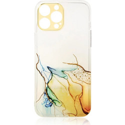 Hurtel Gel Back Cover Orange Marble (iPhone 12 Pro Max)