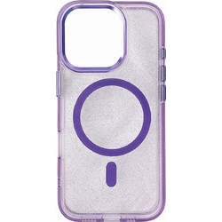 Hurtel Glitter Case MagSafe for iPhone 16 Pro Max - purple with glitter - (Magsafe Glitter Case MagSafe for iPhone 16 Pro Max Purple)