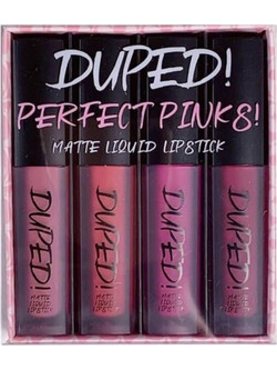 W7 Duped! Perfect Pinks Liquid Lipstics 4τμχ