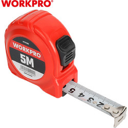 ΜΕΤΡΟ ΡΟΛΟ WORKPRO 5mx19mm ΠΛΑΣΤΙΚΟ WP261003 (ΚΑΡΤΕΛΑ)