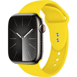 Crong Liquid Λουράκι Σιλικόνης Yellow (Apple Watch 38 / 40 / 41mm)