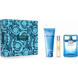 Versace Man Eau Fraiche Eau de Toilette 100ml + Eau de Toilette 10ml + Shower Gel 150ml