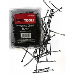 Hair Tools 2" Waved Grips Black - 500 τμχ (60522)