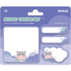 Χαρτάκια i-Total Sticky Memo Set Hippo XL3110