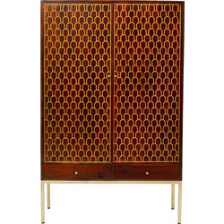 Kare Design Δίφυλλη Ντουλάπα Ρούχων Muskat Καφέ 115x54x180cm